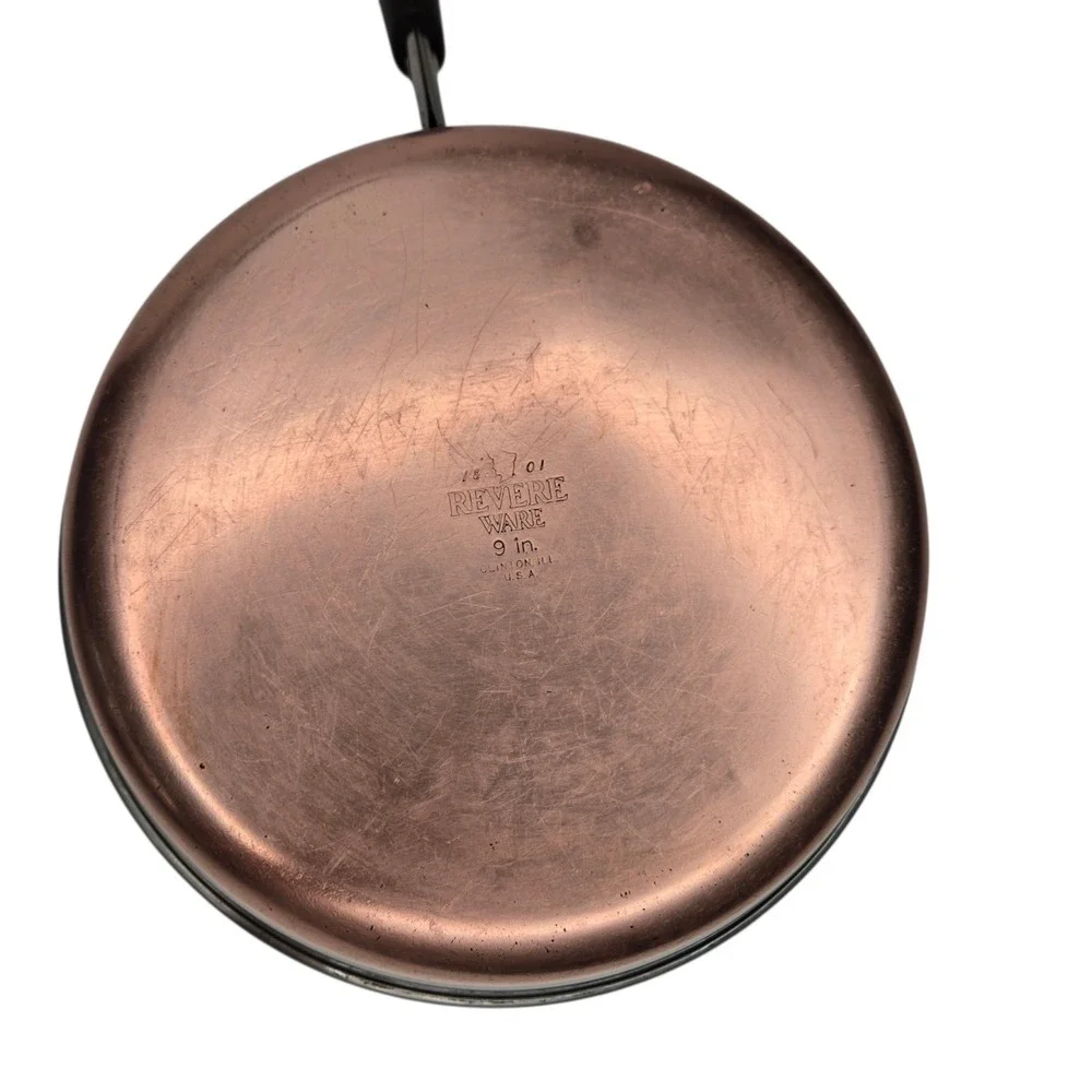 70s Revere Ware Copper Clad Stainless Steel 9